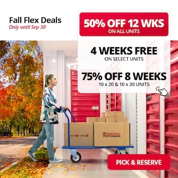 Sentinel Storage - Nisku (Satellite) Promotion