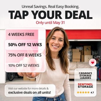 Sentinel Storage - Nisku (Satellite) Promotion